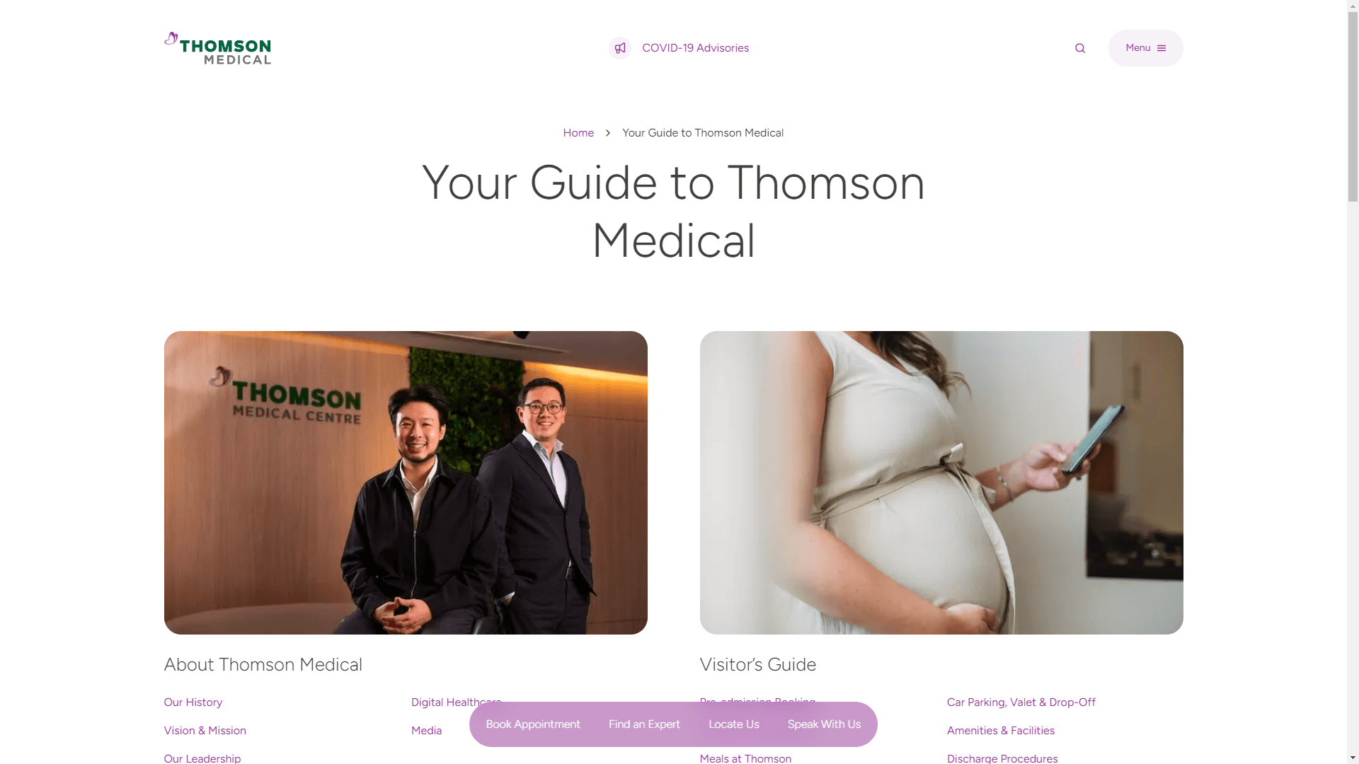 Thomson Medical Website